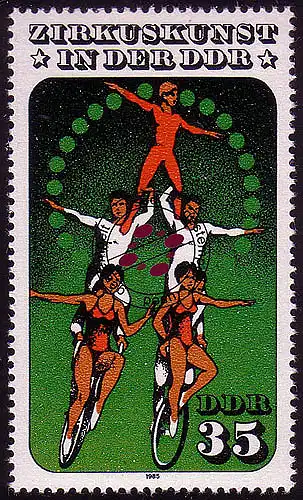 2985 Art de cirque 35 Pf 1985 Radéquilibristic O