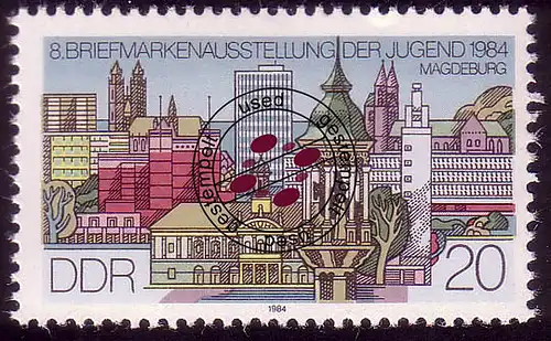 2904 Briefmarkenausstellung der Jugend 20 Pf 1984 O