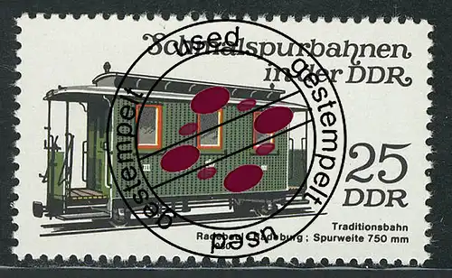 2564 Schmalspurbahnen 25 Pf Personenwagen O