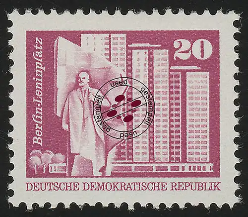 1869v Aufbau in der DDR/klein 20 Pf, Papier v, O