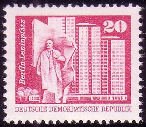 1869 Aufbau in der DDR Kleinformat 20 Pf, postfrisch **