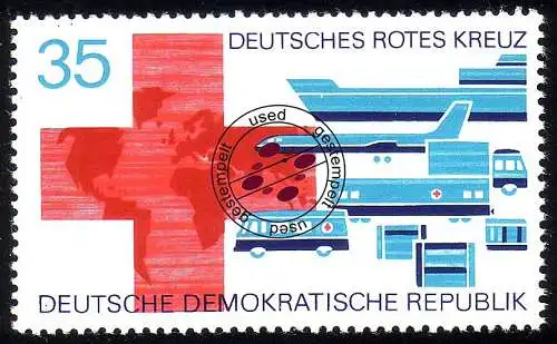 1791 Deutsches Rotes Kreuz 35 Pf O gestempelt