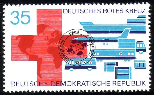 1791 Deutsches Rotes Kreuz 35 Pf, gestempelt O