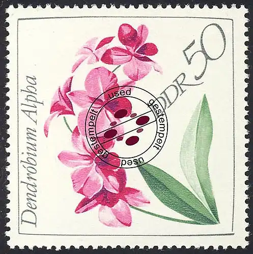 1425 Orchideen 50 Pf O gestempelt