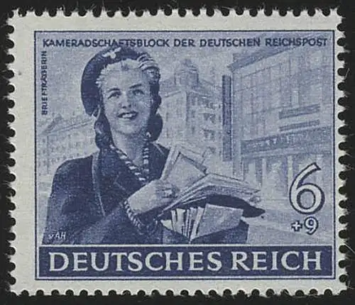 888 Kameradschaftsblock 1944 6+9 Pf, postfrisch **