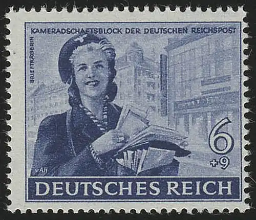 888 Kameradschaftsblock 1944 6+9 Pf **