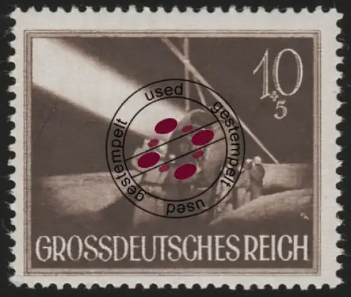 878y Heldengedenktag 1944 10 Pf, gestempelt O