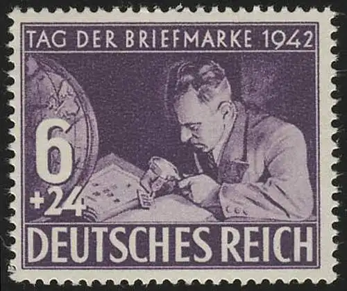 811 Tag der Briefmarke 1942 - Marke postfrisch **