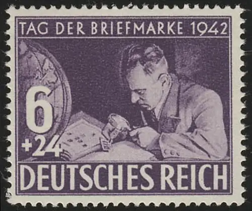811 Tag der Briefmarke 1942 - Marke postfrisch **