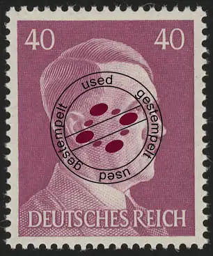 795 Hitler 40 Pf, gestempelt O