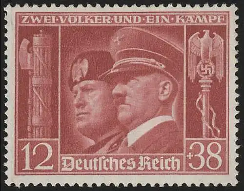 763 Waffenbrüderschaft Hitler/Mussolini 1941 ** / postfrisch