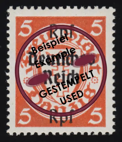 718 Gdansk avec impression 5 Pf sur 5 pf O