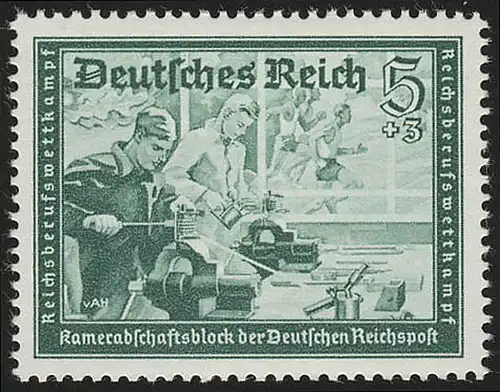 704 Kameradschaftsblock 5+3 Pf **