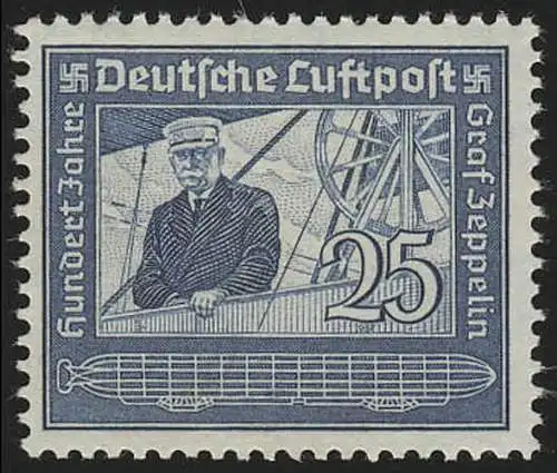 669 Flugpostmarke Graf von Zeppelin 25 Pf **