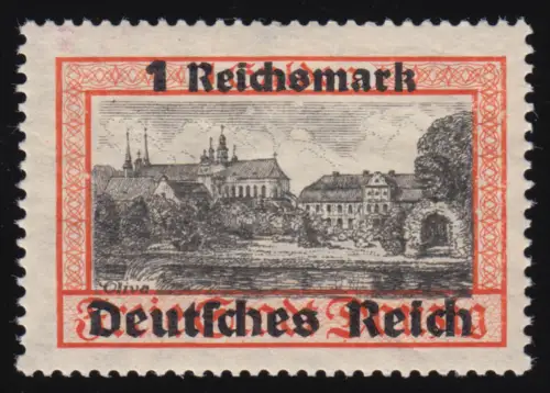 728 Danzig mit Aufdruck 1 RM, postfrisch **