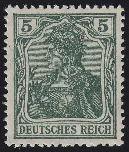 85 IIa Germania 5 Pf. Deutsches Reich Kriegsdruck, **