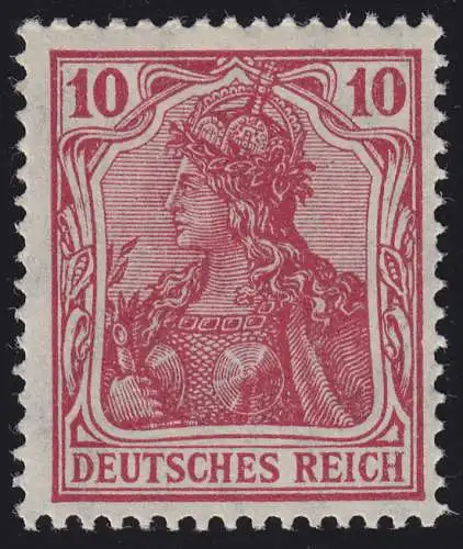 86 IIa Germania 10 Pf. Reich allemand Imprimer la guerre, **