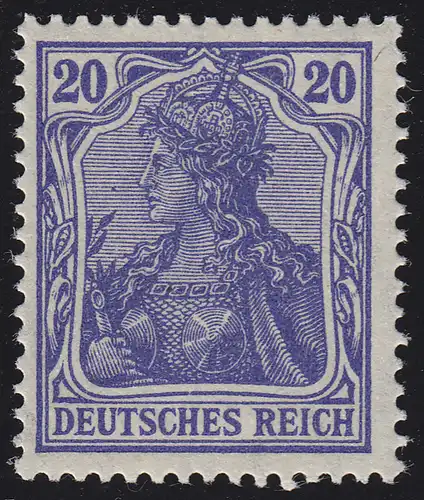 87 IId Germania 20 Pf. Deutsches Reich Kriegsdruck, **