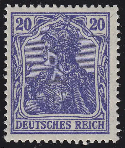 87 IId Germania 20 Pf. Reich allemand Warschreibimst, **