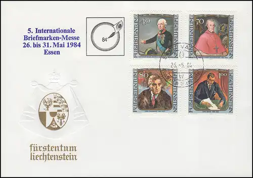 Sonderumschlag 11: Ausstellungs-Zudruck Briemarkenmesse Essen 1984