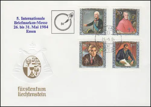 Sonderumschlag 11: Ausstellungs-Zudruck Briemarkenmesse Essen 1984