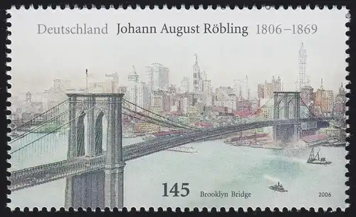 2544 Johann August Röbling - 10 Einzelmarken, alle postfrisch ** / MNH