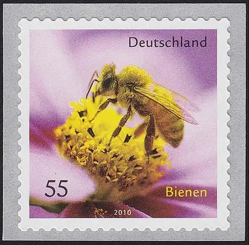2799 Honigbiene SELBSTKLEBEND aus Rolle, 10 Einzelmarken, alle ** / MNH