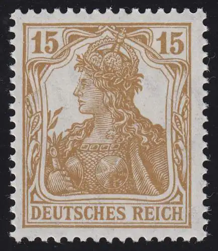 100a Germania 15 Pf braun **