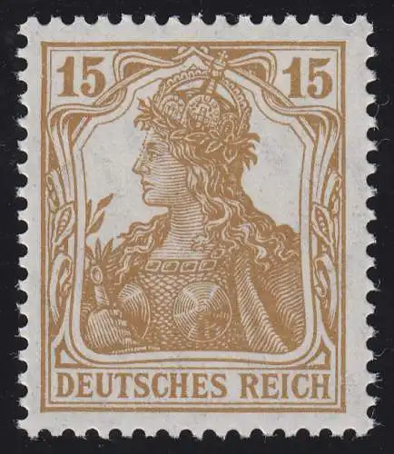 100a Germania 15 Pf brun **