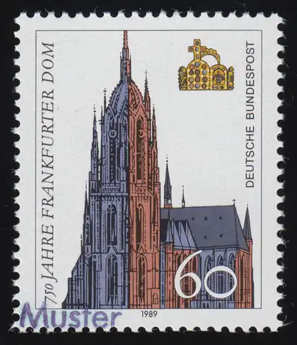 1434 Jubiläum 750 Jahre Dom zu Frankfurt/Main, Muster-Aufdruck