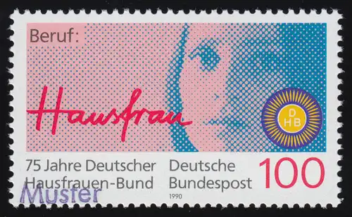 1460 DHB - Deutscher Hausfrauen-Bund, Muster-Aufdruck