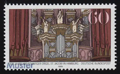 1441 Arp-Schnitger-Orgel Kirche St. Jacobi Hamburg, Muster-Aufdruck