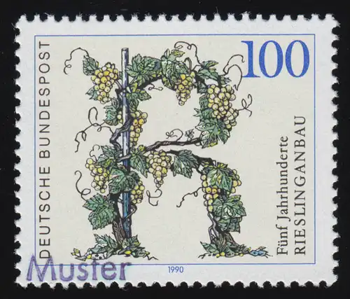 1446 Jubiläum 500 Jahre Rieslinganbau, Muster-Aufdruck