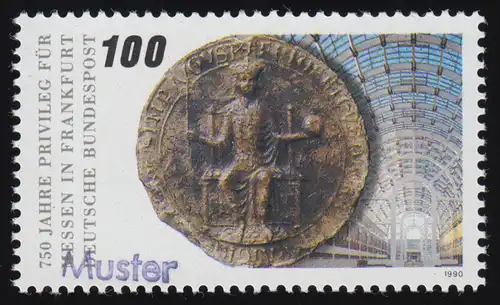 1452 Privilège pour les foires à Francfort-sur-le-Main, impression de motif