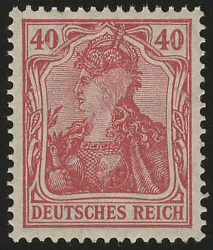 145II Germania 40 Pf Drucktype II, **