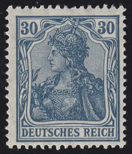 144II Germania 30 Pf Drucktype II, **