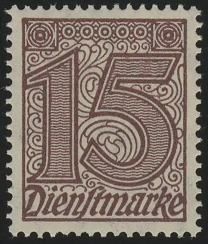 25 15 Pf. SANS 21 dans les coins, **