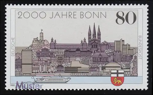 1402 Jubiläum 2000 Jahre Bonn, Muster-Aufdruck