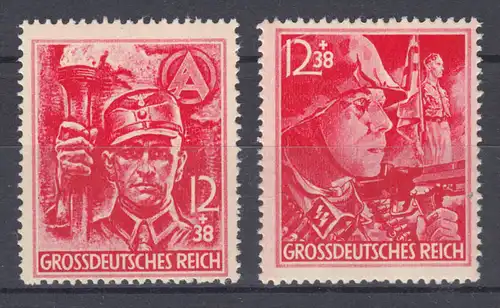 909-910 Parteiformationen, Satz ** / MNH, beide tief geprüft Schlegel BPP