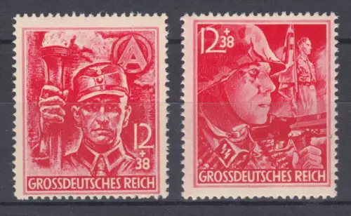 909-910 formations de partie, ensemble ** / MNH, les deux profondeurs examinées Schlegel BPP