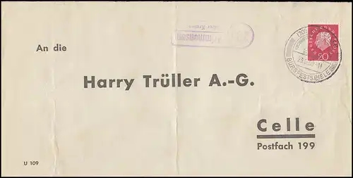 Landpost Krimmensen über Kreiensen Bedarfserhaltung/senkrechter Briefbug