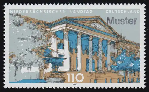 2104 Niedersächsischer Landtag Hannover, Muster-Aufdruck