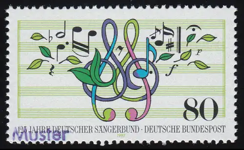 1319 DSB - Deutscher Sängerbund, Muster-Aufdruck