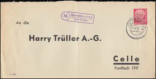 Landpost Herzhausen sur Korbach 1957 - Entretien des besoins/Senkröger Schiffbug