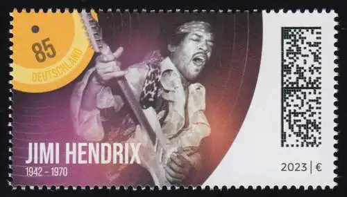 3780 Legenden der Pop-/Rockmusik: Jimi Hendrix, postfrisch ** / MNH