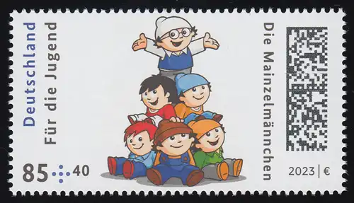 3777 Pour les jeunes: Les mâles de la main, 85 cents, frais de port ** / MNH