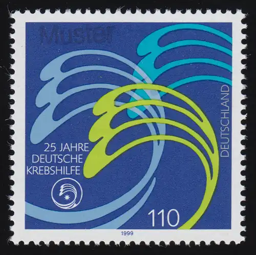 2044 Aide allemande au cancer, impression modèle