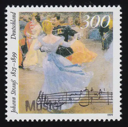 2061 Compositeur Johann Strauss (fils), imprimé modèle