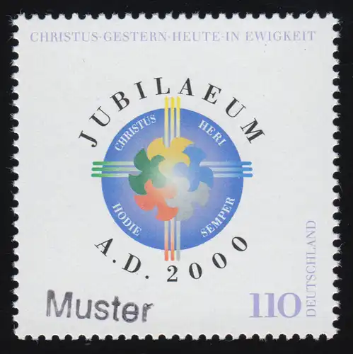 2087 Jubiläum Anno Domini 2000, Muster-Aufdruck