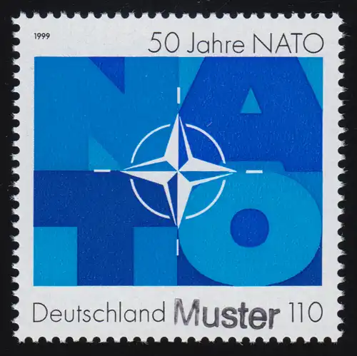 2039 NATO - Nordatlantikpakt, Muster-Aufdruck